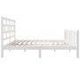 Estructura de cama madera maciza de pino blanco 135x190 cm de vidaXL, Camas y somieres - Ref: Foro24-3101324, Precio: 153,00 ...