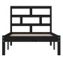 Estructura de cama madera maciza de pino negro 100x200 cm de vidaXL, Camas y somieres - Ref: Foro24-3101212, Precio: 128,96 €...