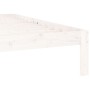 Estructura de cama de madera maciza de pino blanco 160x200 cm de vidaXL, Camas y somieres - Ref: Foro24-810376, Precio: 113,6...