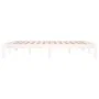 White solid wood bed frame Supe King 180x200 cm by vidaXL, Beds and slatted bases - Ref: Foro24-810381, Price: 117,99 €, Disc...