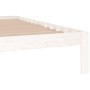 Estructura de cama madera maciza blanco Supe King 180x200 cm de vidaXL, Camas y somieres - Ref: Foro24-810381, Precio: 119,52...