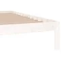 White solid wood bed frame Supe King 180x200 cm by vidaXL, Beds and slatted bases - Ref: Foro24-810381, Price: 117,99 €, Disc...
