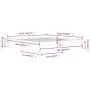 White solid wood bed frame Supe King 180x200 cm by vidaXL, Beds and slatted bases - Ref: Foro24-810381, Price: 117,99 €, Disc...