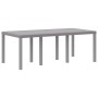 Conjunto de Comedor de Jardín 7 pcs Gris Claro Ratan Polt en Mesas de jardín | Comprar online en Foru.es