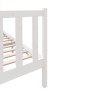 Estructura de cama de madera maciza de pino blanco 140x190 cm de vidaXL, Camas y somieres - Ref: Foro24-3101329, Precio: 149,...
