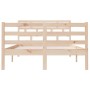 Estructura de cama doble pequeña de madera maciza 120x190 cm de vidaXL, Camas y somieres - Ref: Foro24-3101253, Precio: 124,8...