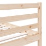 Estructura de cama doble pequeña de madera maciza 120x190 cm de vidaXL, Camas y somieres - Ref: Foro24-3101253, Precio: 124,8...