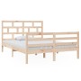 Estructura de cama de madera maciza de pino 140x200 cm de vidaXL, Camas y somieres - Ref: Foro24-3101283, Precio: 128,62 €, D...