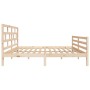 Estructura de cama de madera maciza de pino 140x200 cm de vidaXL, Camas y somieres - Ref: Foro24-3101283, Precio: 128,62 €, D...