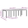 Conjunto de Comedor de Jardín 9 pcs Marrón Ratan Polt en Mesas de jardín | Comprar online en Foru.es
