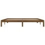 Estructura de cama madera maciza de pino marrón miel 200x200 cm de vidaXL, Camas y somieres - Ref: Foro24-810388, Precio: 126...