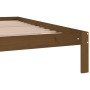 Estructura de cama madera maciza de pino marrón miel 200x200 cm de vidaXL, Camas y somieres - Ref: Foro24-810388, Precio: 126...