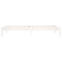 Estructura de cama madera maciza de pino blanco 90x200 cm de vidaXL, Camas y somieres - Ref: Foro24-810351, Precio: 78,42 €, ...
