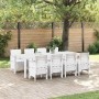 Conjunto de Comedor de Jardín 9 pcs Gris Claro Ratan Polt en Mesas de jardín | Comprar online en Foru.es