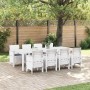 Conjunto de Comedor de Jardín 9 pcs Gris Claro Ratan Polt en Mesas de jardín | Comprar online en Foru.es