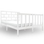 Estructura de cama madera maciza pino blanco 120x190 cm de vidaXL, Camas y somieres - Ref: Foro24-3101319, Precio: 138,55 €, ...