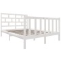 Estructura de cama madera maciza pino blanco 120x190 cm de vidaXL, Camas y somieres - Ref: Foro24-3101319, Precio: 138,55 €, ...