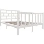 Estructura de cama madera maciza pino blanco 120x190 cm de vidaXL, Camas y somieres - Ref: Foro24-3101319, Precio: 136,73 €, ...