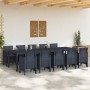 Conjunto de comedor de jardín con cojines 11 pcs Antracita en Mesas de jardín | Comprar online en Foru.es