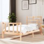 Estructura de cama madera maciza de pino 90x190 cm de vidaXL, Camas y somieres - Ref: Foro24-3101313, Precio: 95,46 €, Descue...