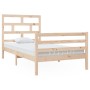 Estructura de cama madera maciza de pino 100x200 cm de vidaXL, Camas y somieres - Ref: Foro24-3101273, Precio: 108,56 €, Desc...