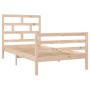 Estructura de cama madera maciza de pino 100x200 cm de vidaXL, Camas y somieres - Ref: Foro24-3101273, Precio: 108,56 €, Desc...