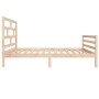 Estructura de cama madera maciza de pino 100x200 cm de vidaXL, Camas y somieres - Ref: Foro24-3101273, Precio: 108,56 €, Desc...