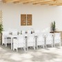Conjunto de Comedor de Jardín con cojín 11 pcs Blanco en Mesas de jardín | Comprar online en Foru.es