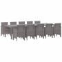 Conjunto de Comedor de Jardín 11 pcs Gris claro Polipropileno en Mesas de jardín | Comprar online en Foru.es