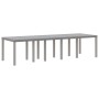 Conjunto de Comedor de Jardín 11 pcs Gris claro Polipropileno en Mesas de jardín | Comprar online en Foru.es