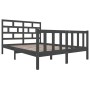 Estructura de cama madera maciza de pino gris 150x200 cm de vidaXL, Camas y somieres - Ref: Foro24-3101355, Precio: 162,15 €,...