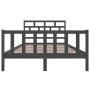 Estructura de cama madera maciza de pino gris 150x200 cm de vidaXL, Camas y somieres - Ref: Foro24-3101355, Precio: 162,15 €,...