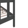 Estructura de cama madera maciza de pino gris 150x200 cm de vidaXL, Camas y somieres - Ref: Foro24-3101355, Precio: 162,15 €,...