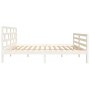 Estructura de cama madera maciza de pino blanco 120x200 cm de vidaXL, Camas y somieres - Ref: Foro24-3101279, Precio: 135,30 ...