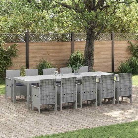 Conjunto de Comedor de Jardín 11 pcs Gris claro y Antracita en Mesas de jardín | Comprar online en Foru.es