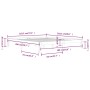 Estructura de cama madera maciza 180x200 cm de vidaXL, Camas y somieres - Ref: Foro24-810380, Precio: 119,10 €, Descuento: %