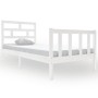 Estructura de cama madera maciza de pino blanco 90x190 cm de vidaXL, Camas y somieres - Ref: Foro24-3101314, Precio: 107,31 €...