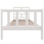 Estructura de cama madera maciza de pino blanco 90x190 cm de vidaXL, Camas y somieres - Ref: Foro24-3101314, Precio: 107,31 €...