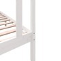 Estructura de cama madera maciza de pino blanco 90x190 cm de vidaXL, Camas y somieres - Ref: Foro24-3101314, Precio: 107,31 €...