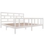 Estructura de cama madera maciza de pino blanco 200x200 cm de vidaXL, Camas y somieres - Ref: Foro24-3101369, Precio: 169,67 ...