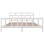 Estructura de cama madera maciza de pino blanco 200x200 cm de vidaXL, Camas y somieres - Ref: Foro24-3101369, Precio: 169,67 ...
