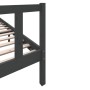 Estructura de cama de madera maciza de pino gris 200x200 cm de vidaXL, Camas y somieres - Ref: Foro24-3101370, Precio: 184,42...