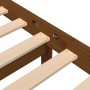 Estructura de cama madera maciza de pino marrón miel 200x200 cm de vidaXL, Camas y somieres - Ref: Foro24-3101306, Precio: 18...