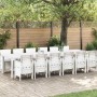 Conjunto de Comedor de Jardín 13 pcs Blanco Ratan Polt en Mesas de jardín | Comprar online en Foru.es