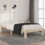 Estructura de cama de madera maciza de pino 90x200 cm de vidaXL, Camas y somieres - Ref: Foro24-810350, Precio: 66,72 €, Desc...