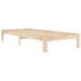 Estructura de cama de madera maciza de pino 90x200 cm de vidaXL, Camas y somieres - Ref: Foro24-810350, Precio: 66,72 €, Desc...