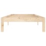 Estructura de cama de madera maciza de pino 90x200 cm de vidaXL, Camas y somieres - Ref: Foro24-810350, Precio: 66,72 €, Desc...
