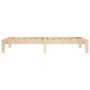 Estructura de cama de madera maciza de pino 90x200 cm de vidaXL, Camas y somieres - Ref: Foro24-810350, Precio: 66,72 €, Desc...