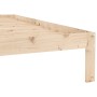 Estructura de cama de madera maciza de pino 90x200 cm de vidaXL, Camas y somieres - Ref: Foro24-810350, Precio: 66,72 €, Desc...