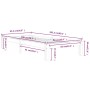 Estructura de cama de madera maciza de pino 90x200 cm de vidaXL, Camas y somieres - Ref: Foro24-810350, Precio: 66,72 €, Desc...